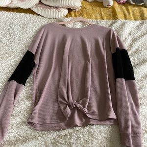 Long sleeve pink shirt